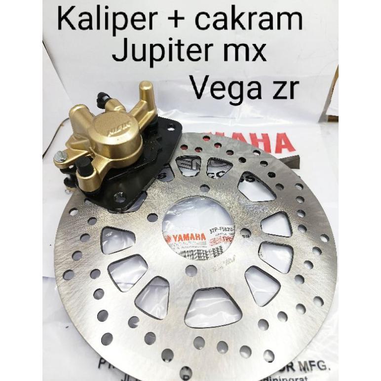 PAKET KALIPER PALA BABI PLUS PIRINGAN CAKRAM JUPITER MX, VEGA ZR, VEGA R NEW YAMAHA ORIGINAL NISSIN 