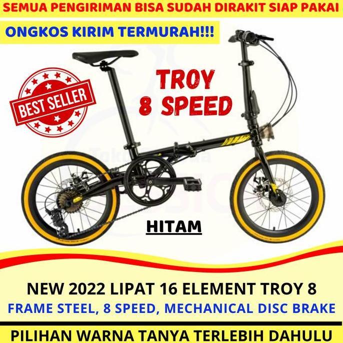 Terlaris Sepeda Lipat 16 Element Troy