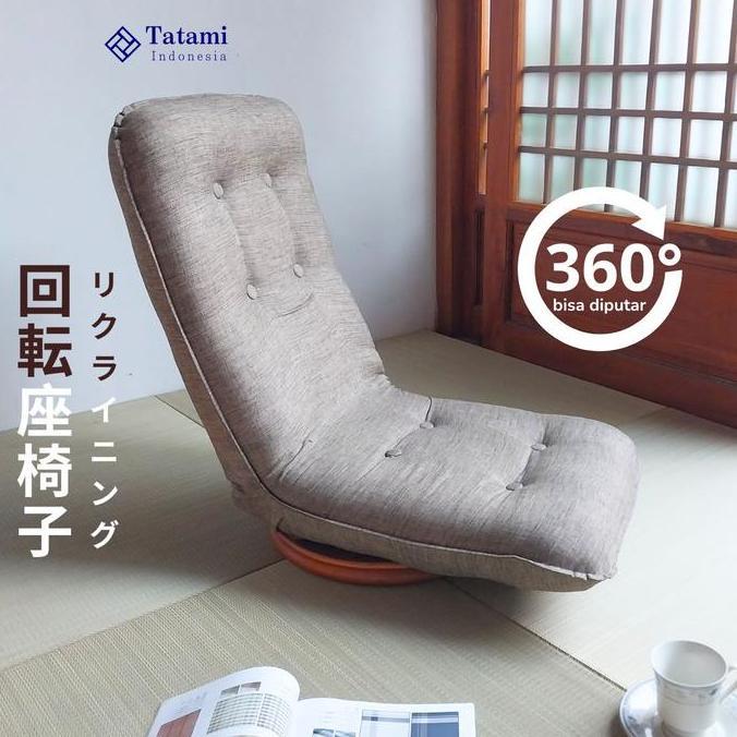 KAYA 360 Reclining Putar Kursi Lesehan Lazy Sofa Kursi Lantai Floor Chair Malas Santai HAP