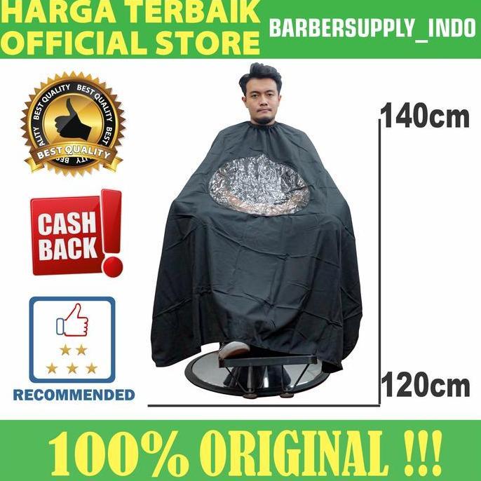 Littlehn- Kain Kep Kip Barber Cape Barber Transparan