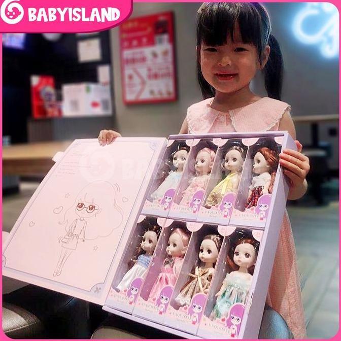 6inci Boneka Set Mainan Boneka Anak Perempuan Putri Koleksi Mainan Anak Perempuan Ulang Tahun Hadiah