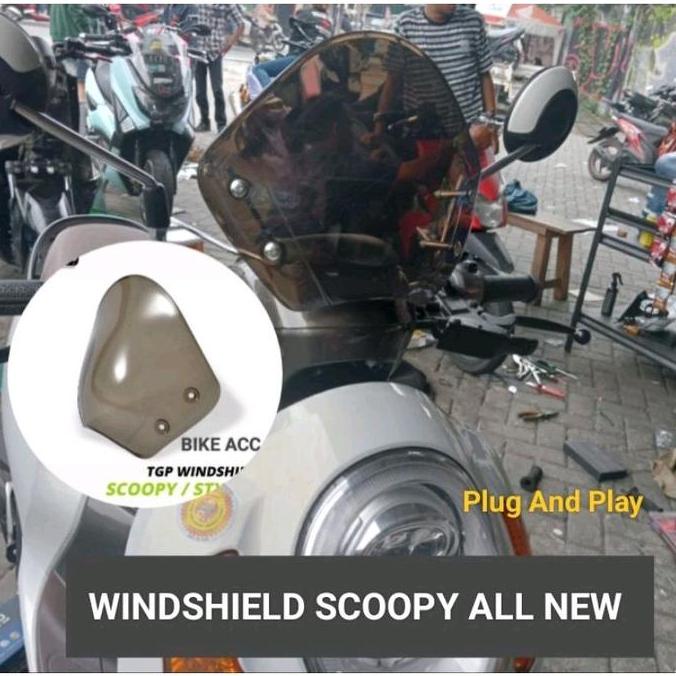 Visor Winshield Scoopy All New 2016-2023 Hemat