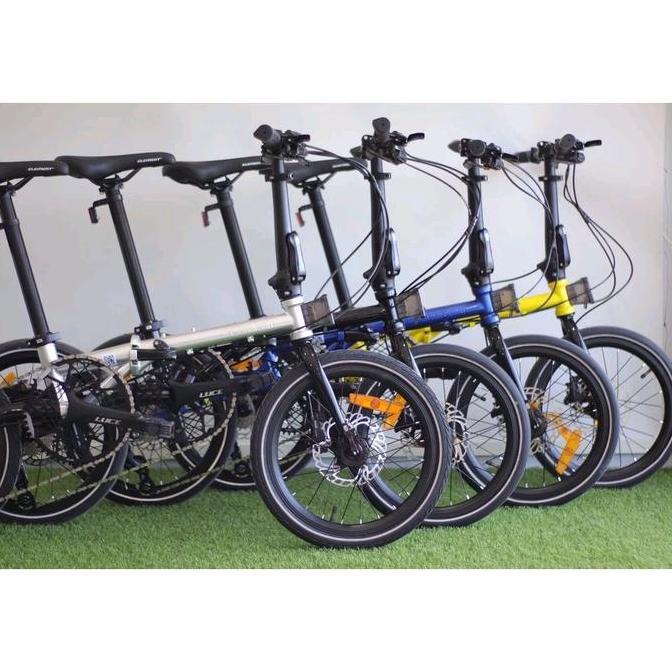 Terlaris Sepeda Folding Lipat Element Troy X 10 Speed Terbaru & 16 Troy 9Sp Black Rusty