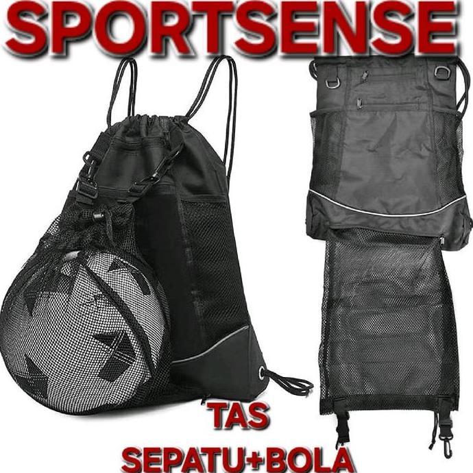 Tas Sepatu + Bola Gabungan Shoes bag +ball bag Tas bola