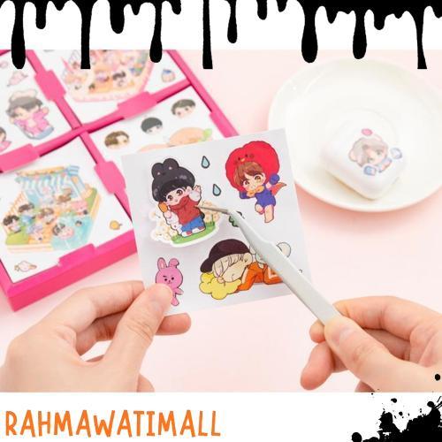 100 Lembar Sticker Box B T S BT 21 Tinytan Korea Waterproof Stiker Jungkook Jimin Harga Grosir