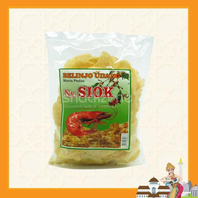 ORIGINAL Emping Udang Pedas Manis Ny.Siok/Belinjo Udang Manis Pedas Ny.Siok READY STOCK