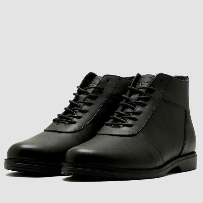 Sepatu Brodo Ventura Parang Jati Mid Black Pantofel Formal Original