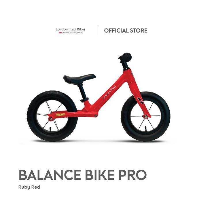 Terlaris Sepeda Anak London Taxi Balance Bike Pro - Ruby