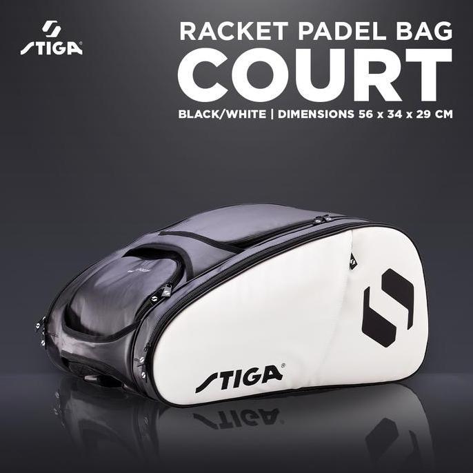 Tas Bag Padel Tenis Tennis Stiga Court Black White