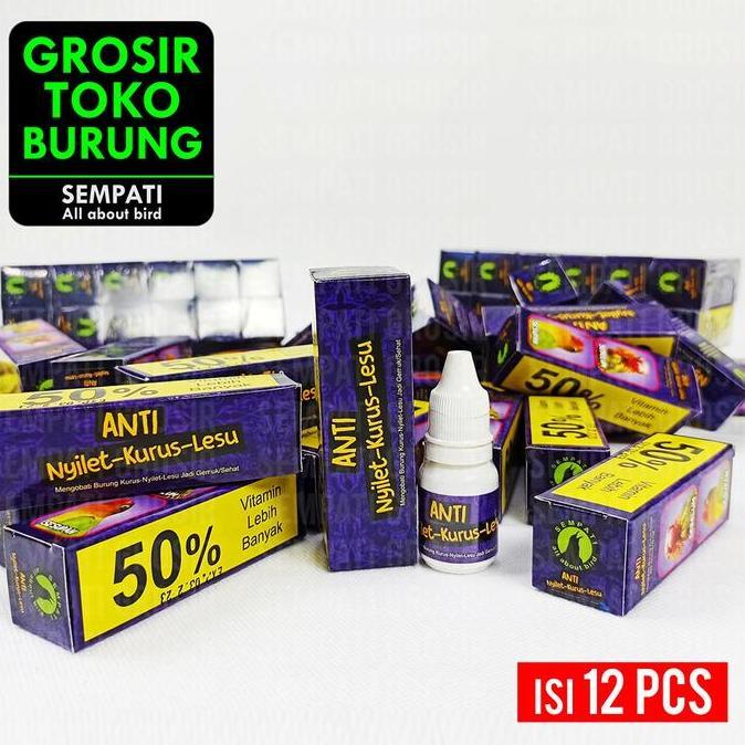 TERLARIS - SEMPATI GROSIR Anti Nyilet Kurus Lesu Sempati Per Pack Lusin Obat Burung Sakit Dada Titis