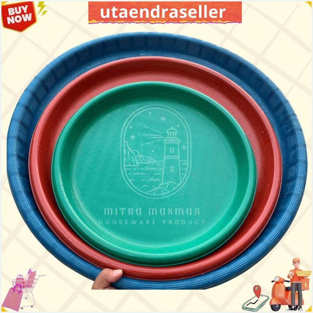 Tampah Bulat Plastik Wadah Nasi Kebuli Wadah Tumpeng Hajatan Original Produk