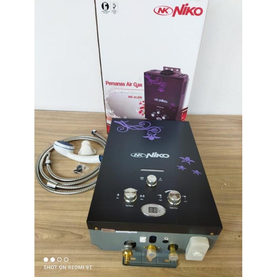 Niko Gas Water Heater Tempered Glass Nk-6Ldg Lux / Water Heater Niko Original Dan Terpercaya