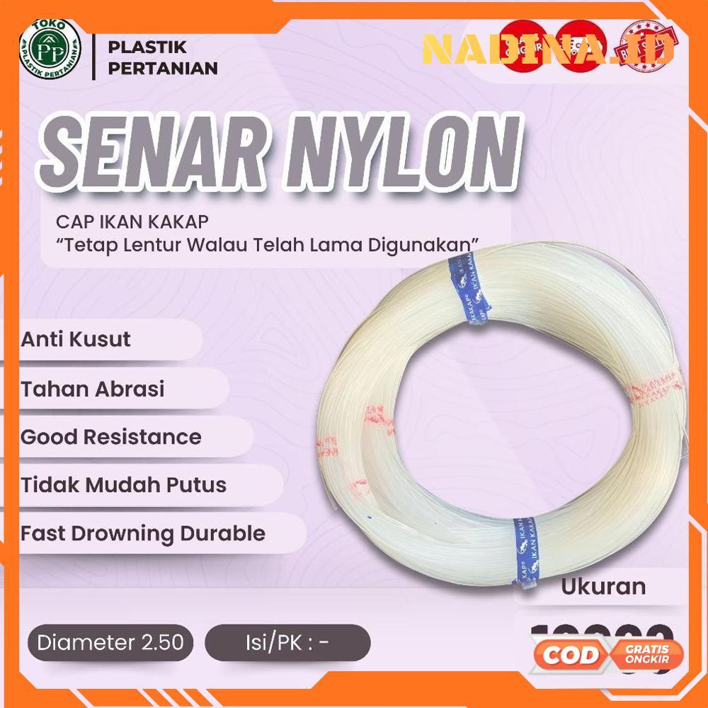 Senar Cap Ikan Kakap  Ukuran 10000 (200)  per Roll /Tali Senar Pancing / Senar Layangan - RO30-1312 