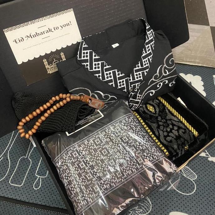 ZENFORCEV - HAMPERS PRIA MUSLIM BOX HITAM | GIFT ISLAMI COWOK