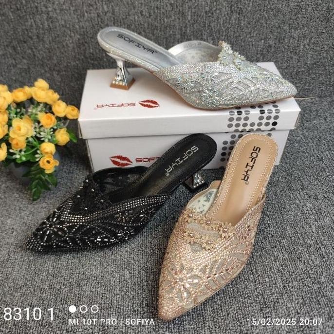 [BISA COD] SOFIYA ORI 8310 1 SANDAL PESTA WANITA IMPORT / SLOP IN SANDAL RAJUT / SENDAL PERNIKAHAN /