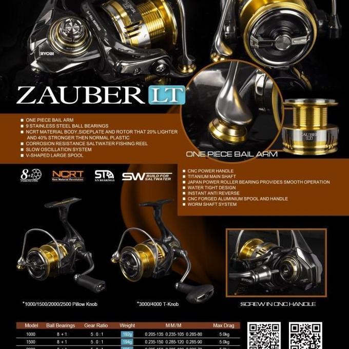 TERMURAH - Reel Ryobi Zauber LT 3000/4000 Power Handle