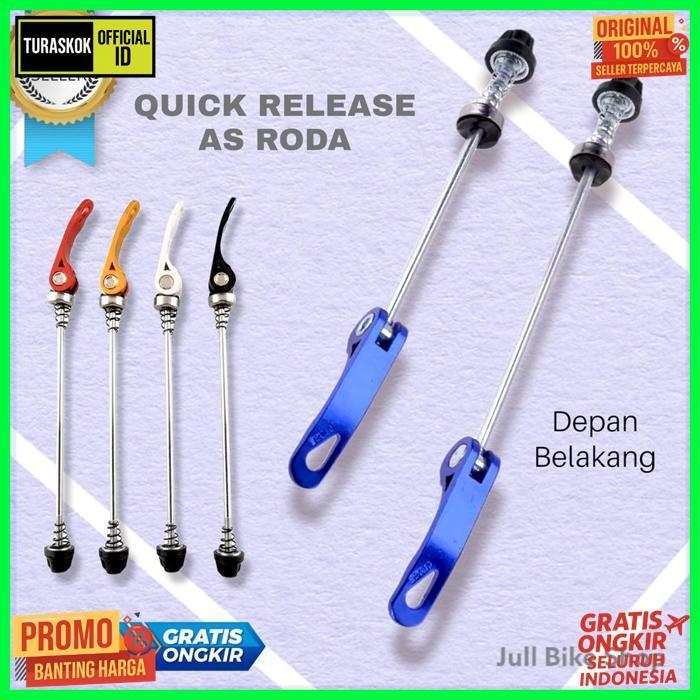 Murah As Quick Release Sepeda Skewer Qr Hub Freehub Ban Baut Clamp Axle Roda Depan Belakang Mtb Lipa