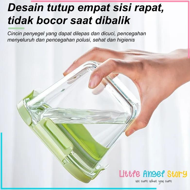 Discount Tempat Mpasi Kaca Tempat Makan Bayi Anti Tumpah Kontainer Wadah Snack Mpasi Tahan Panas Mic