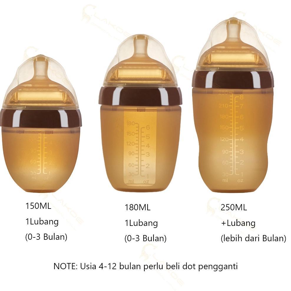 Termurah Jcho Botol Susu Bayi Piko Bello/Botol Susu Silikon Bayi/Botol Bayi Coklat Piko Bello