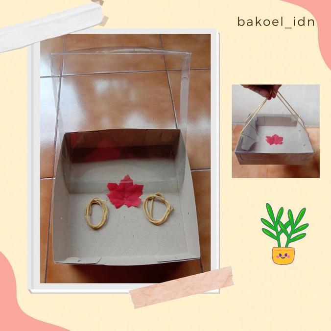 Expert- Kardus Box Kraft TUTUP MIKA Chiffon Tart Hampers Kue Katering Souvenir