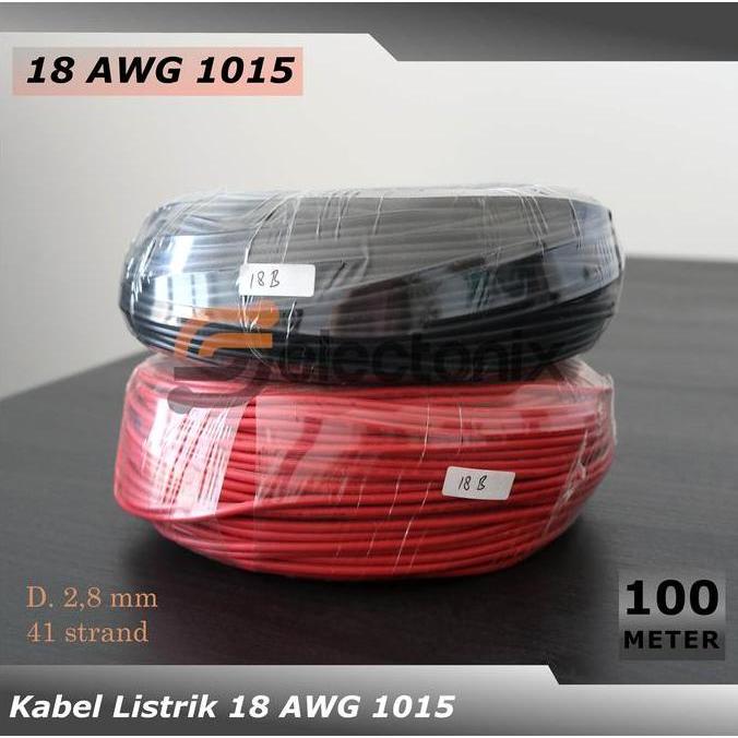 TERBARU - Kabel 18 AWG UL1015 [100 Meter] - Kulit Besar