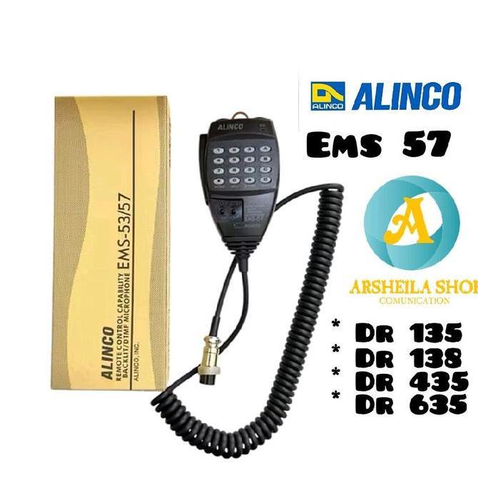 PROMO DISKON - extra mic hand mic alinco ems 57 untuk alinco DR 135 Dr 138 Dr 435 Dr 438