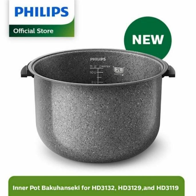 BEBAS ONGKIR - [READY STOK] Philips Inner Pot/ Teflon Philip Rice Cooker Bakuhanseki Untuk HD4515 Di