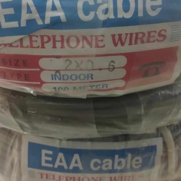 NEW - Kabel Telepon Eterna EAA 2x0,6 @100m 2x0.6