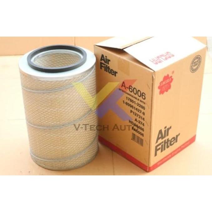 New Item, Air Filter Udara P182080 A6006 A-6006 Sakura