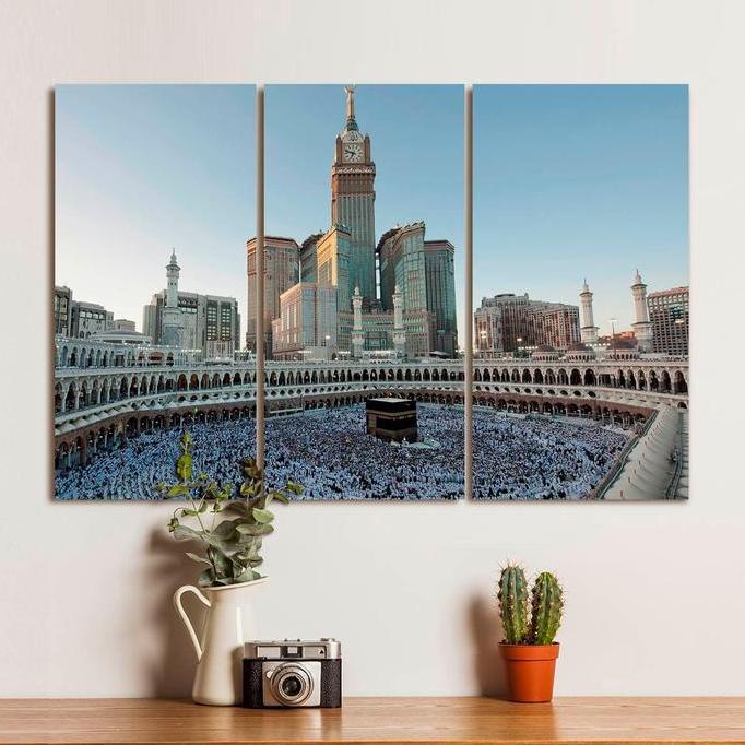 Kabah Masjidil Haram Kaligrafi Paket Dekorasi Islam Hiasan Dinding