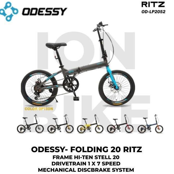 Terlaris Sepeda Lipat 20 Odessy Ritz Bagasi Carrier Pannier Seli
