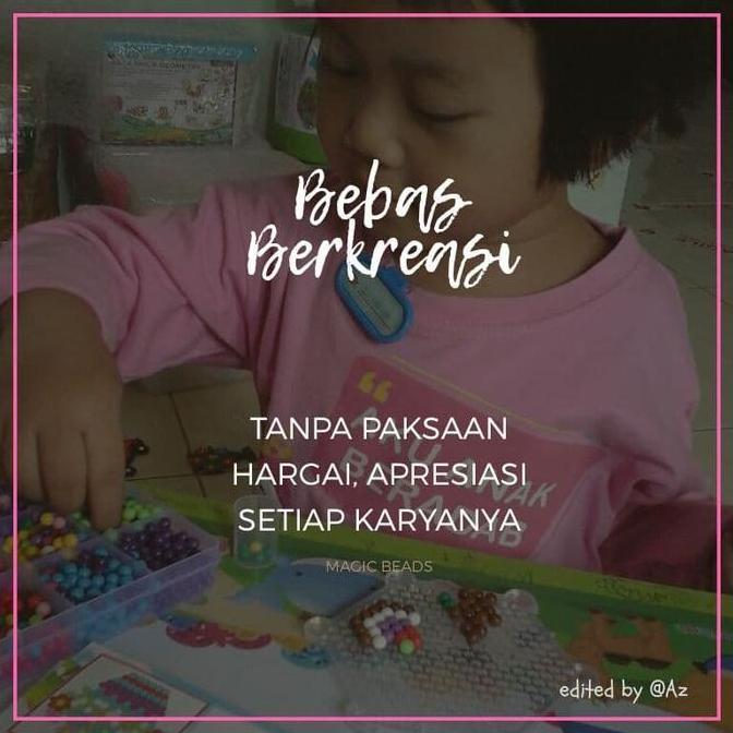 Mainan Edukasi Anak Abaca Magic Beads