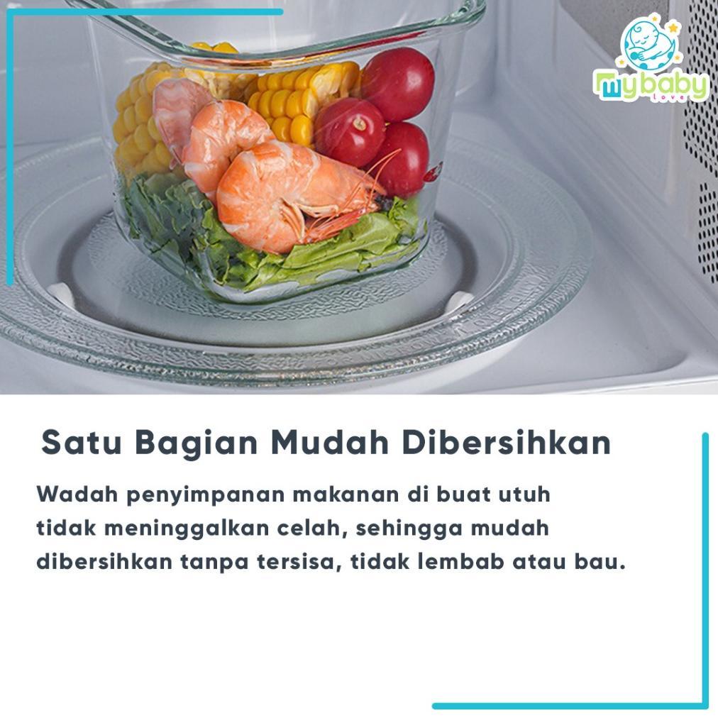 Terlaris Peralatan Makan Bayi Tempat Mpasi Anti Tumpah Tempat Makan Bayi Kontainer Kaca Wadah Snack 