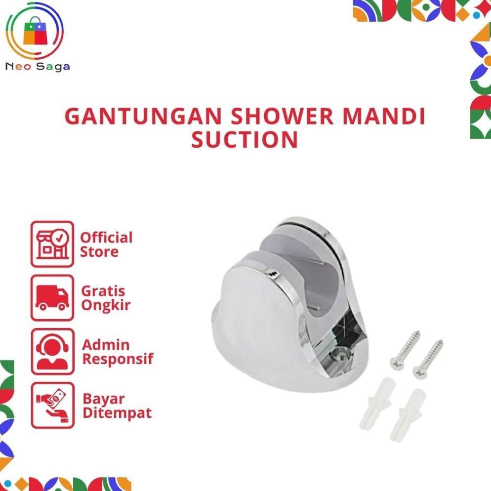 Gantungan Shower Kamar Mandi Suction Cup Holder Dudukan Shower