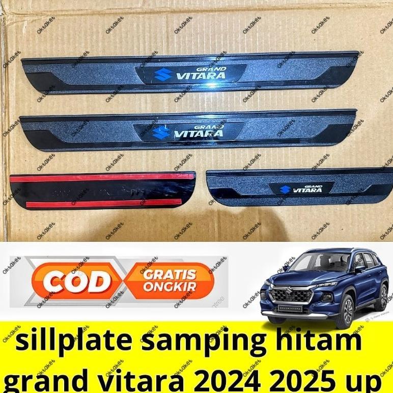 sillplate samping Suzuki Grand Vitara 2024 2025 2026 hitam