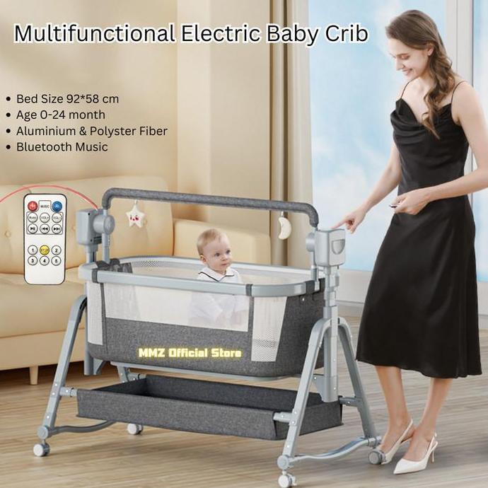 Electric Swing Baby Crib Box Tidur Bayi Ayun Elektrik
