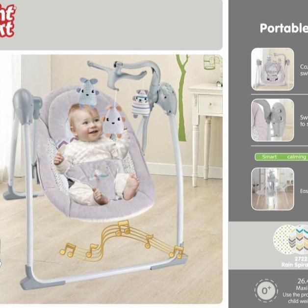 Deluxe Portable Swing Right Start /Kursi ayun otomatis baby