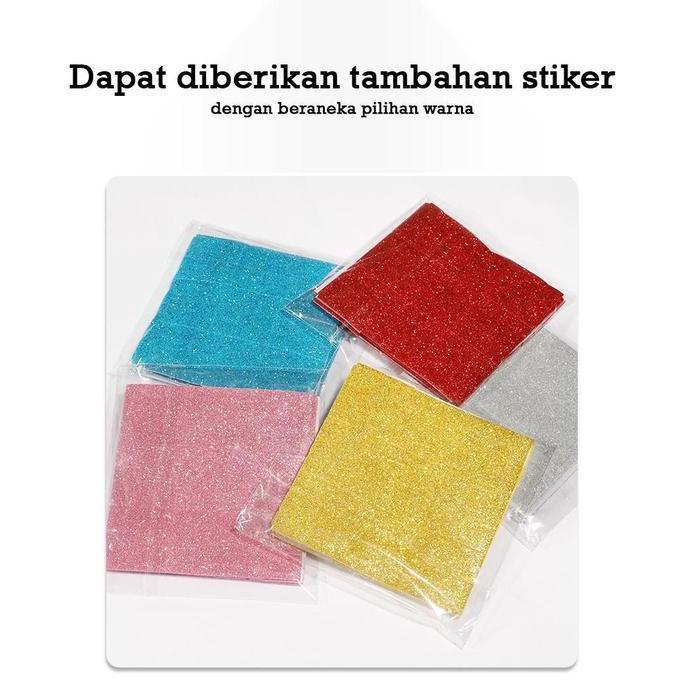 Wutwut- (Beli 10 Gratis 1) Wallpaper 3D Foam 5Mm / Wallpaper Dinding 3D Motif Foam Batik Bunga More 