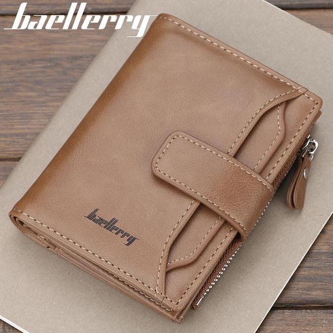 Bag- [Cod] Dompet Pria Dompet Lipat Kulit Baellerry Original Kulit - D3218