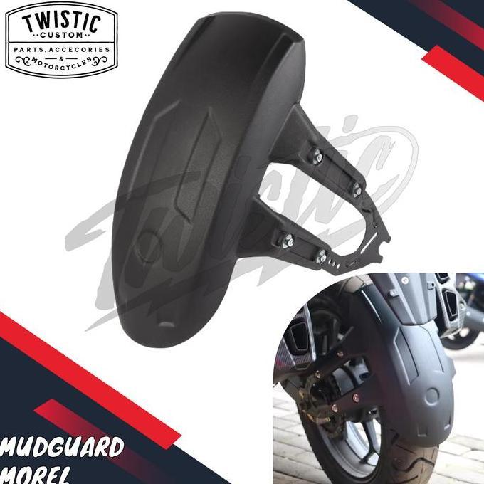 Spakbor Mudguard Morel Fender Cover Cipratan Air Belakang Anti Nyiprat Motor Custom Caferacer Scramb