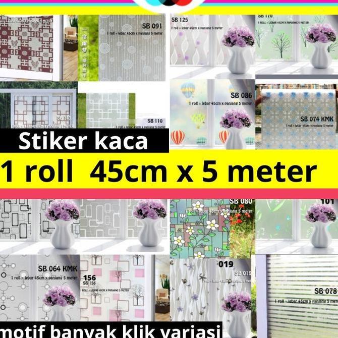 Promo STICKER KACA 5 Meter x 45cm SUNBLAST STIKER WALL SETIKER SUNBLAS SANBLAST SANBLAS WALLPAPER PA