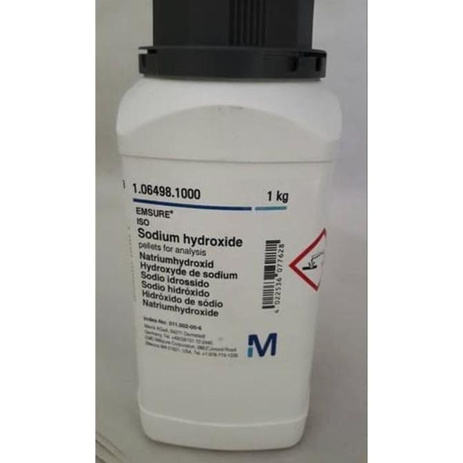 New- Natrium Hidroksida / Sodium Hidroksida / Naoh Merck 106498 Repack/Ecer