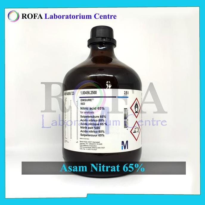 New- Asam Nitrat / Nitric Acid / Hno3 65% Pro Analis Merck Eceran 100 Ml