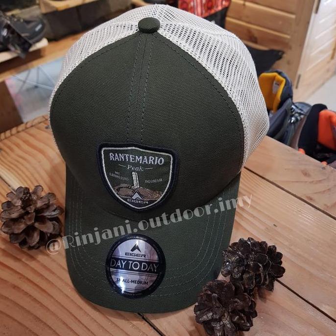 TOPI EIGER RANTEMARIO TRUCKER CAP ORIGINAL TOPI BASEBALL MESH JARING EIGER TOPI EIGER JARING RANTEMA
