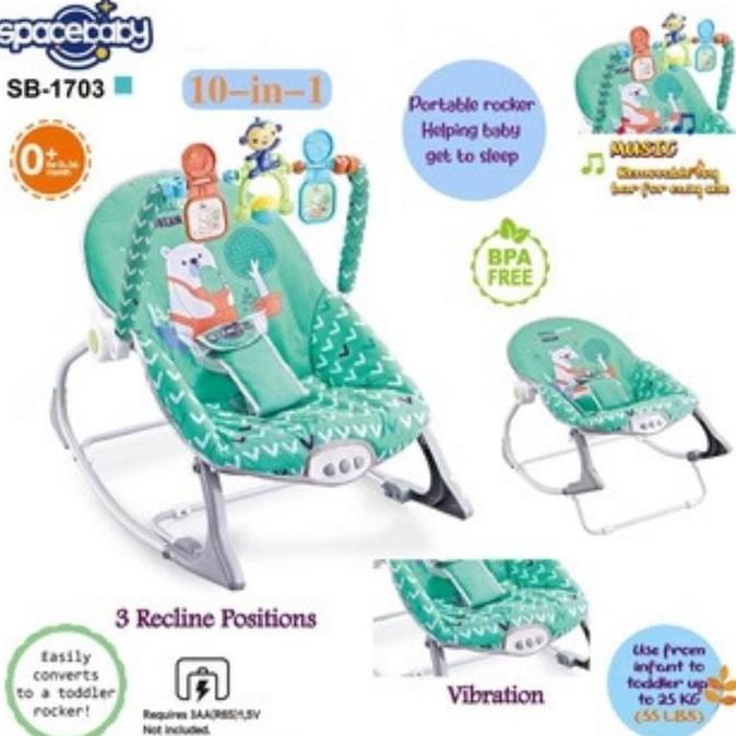 P) BOUNCER SB 1703 kursi goyang getar sepace baby
