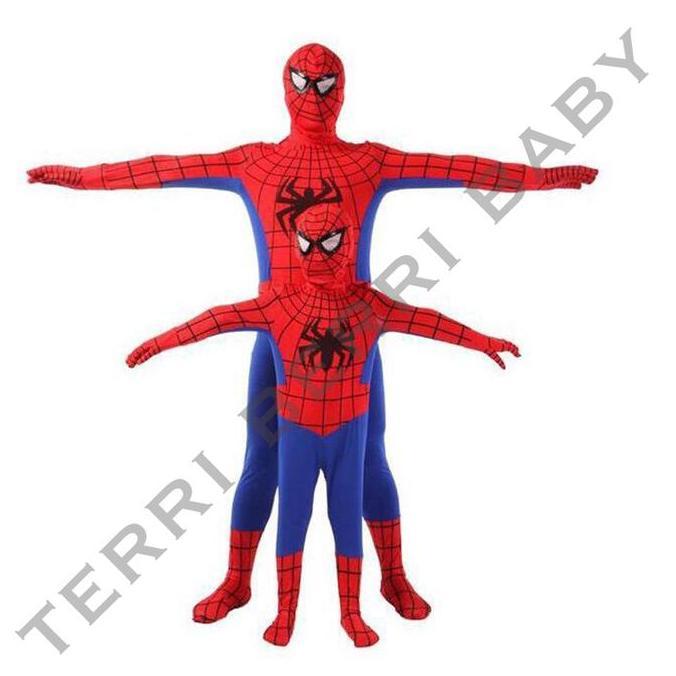 ASLI Kostum cosplay spiderman klasik kostum superhero anak READY STOCK