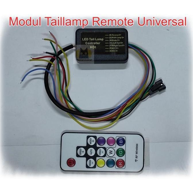 Sks- Modul Taillamp Remote Universal Bagasi Multi Mode Led Rgb Ws2811