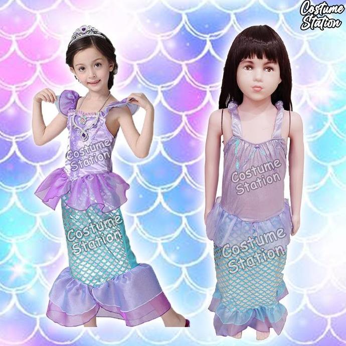ASLI Kostum Putri Duyung / Costume Princess Mermaid anak perempuan READY STOCK