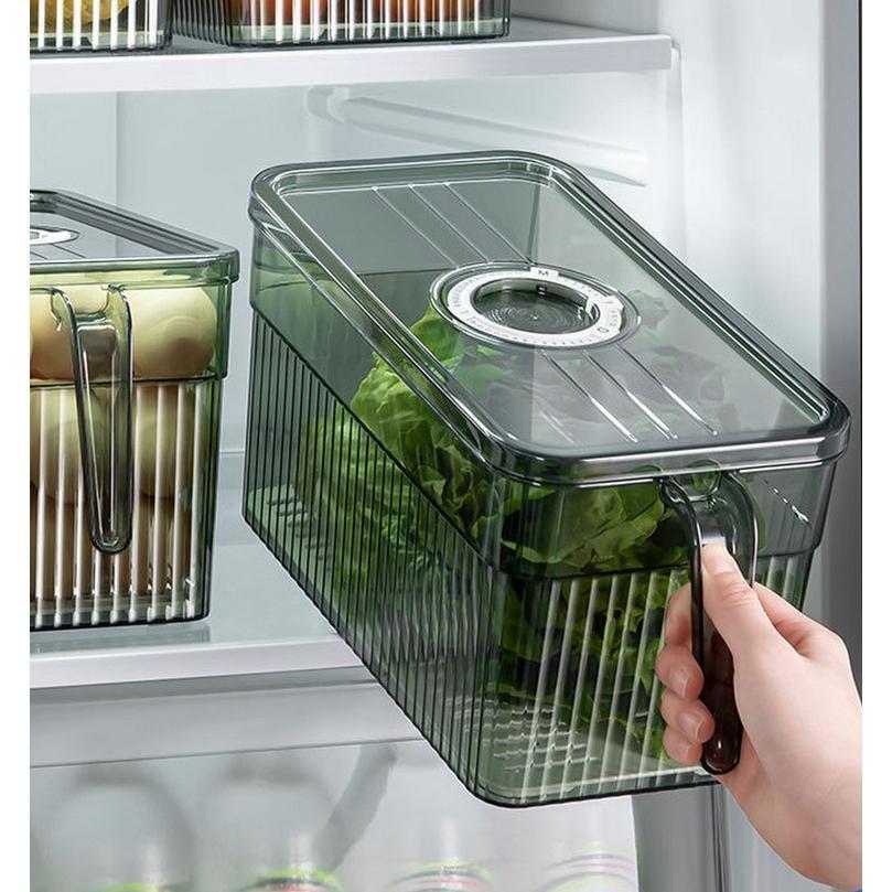 DISCOUNT KOTAK TEMPAT PENYIMIMPANAN MAKANAN KULKAS TEMPAT CONTAINER KULKAS PENYIMPANAN BUAH SAYUR KU