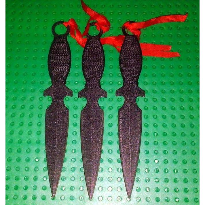 Pisau terbang pisau lempar bahan karbon hitam